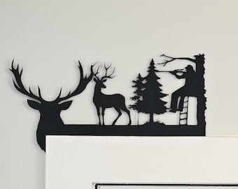 Hunting Door Trim Corner | Man Cave Door Corner | Door Crawler Decor