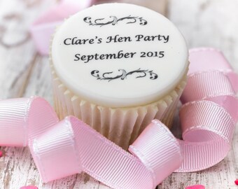 engagement cake topper cupcake