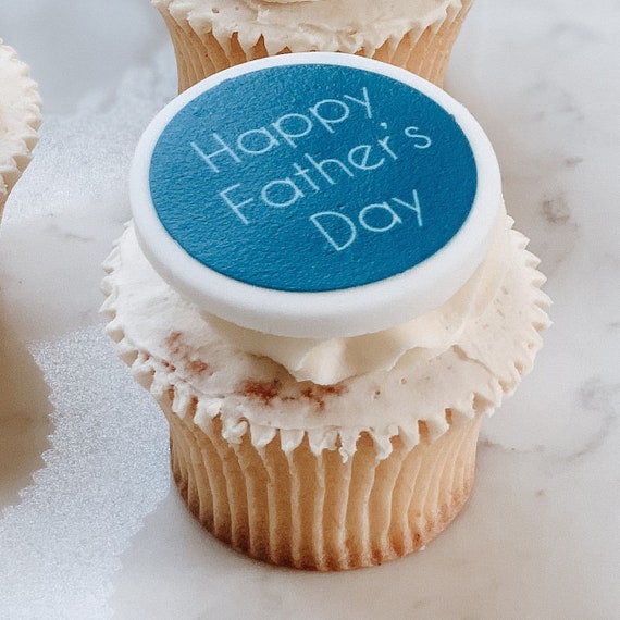 Feliz Día del Padre Cupcake Toppers. Decoraciones de cupcake. - Etsy España