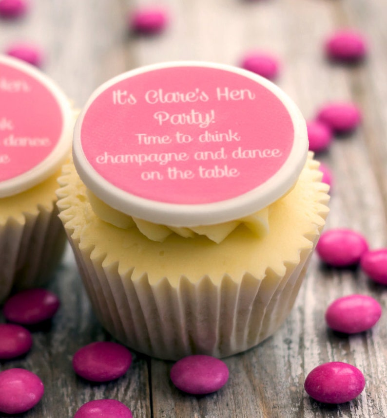 Hen Party Cupcake Toppers. Bachelorette Party. Cupcake Etsy