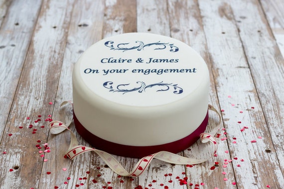 Acrylique Coeur Gravé Personnalisé Fiançailles Mariage glaçages pour gâteau décorations Acrylique Coeur Gravé Personnalisé Fiançailles Mariage glaçages pour gâteau décorations