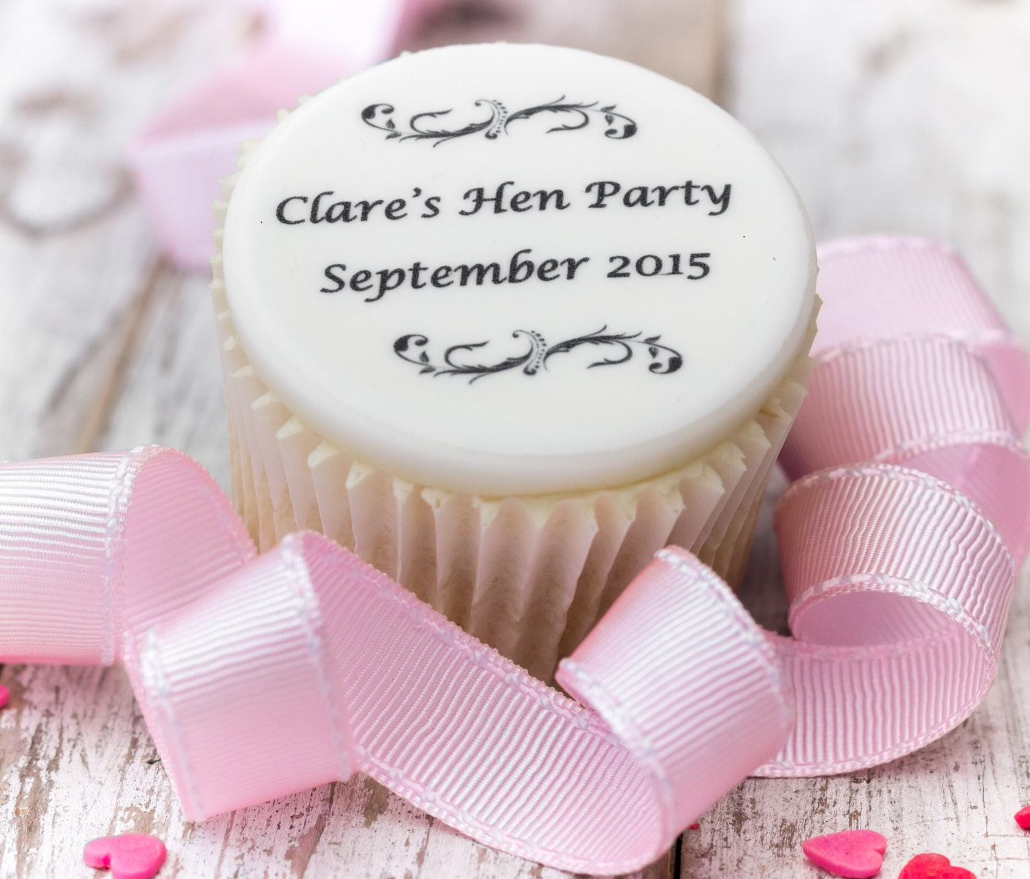 PERSONALISED Hen Do Wedding Bridal Party Cupcake Edible Toppers London 
