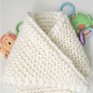 Baby Blanket Knitting Pattern. Super Chunky Yarn. PDF Knitting Pattern. image 2