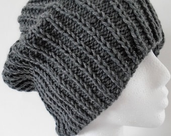 Beanie Hat Knitting Pattern. Unisex. 4 Sizes. To fit ages: 4 years to Adult. PDF Knitting Pattern.