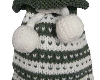 Christmas Knitting.Fairisle Gift Bag.PDF Knitting Pattern