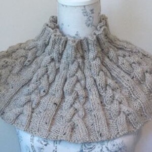 Knitting Pattern for a Cable Cowl Infinity Scarf. Neck Warmer. PDF ...