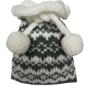 Weihnachtsstrickerei. Norwegische Geschenktüte. PDF Handstrickanleitung