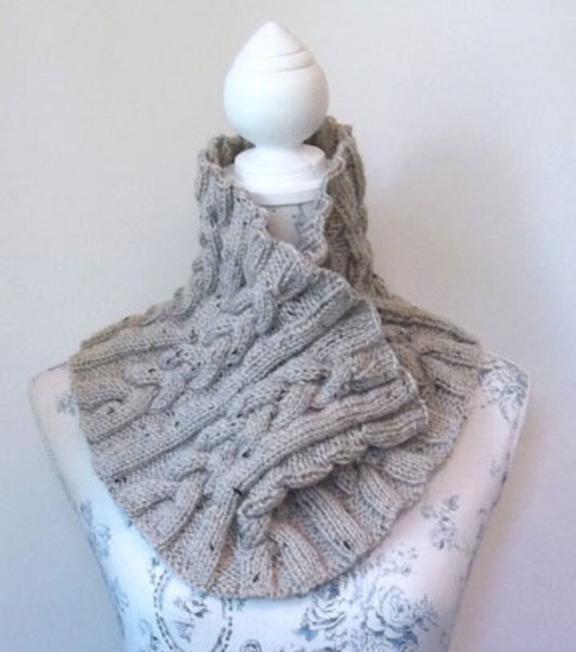 Knitting Pattern for a Cable Cowl Infinity Scarf. Neck Warmer. PDF ...