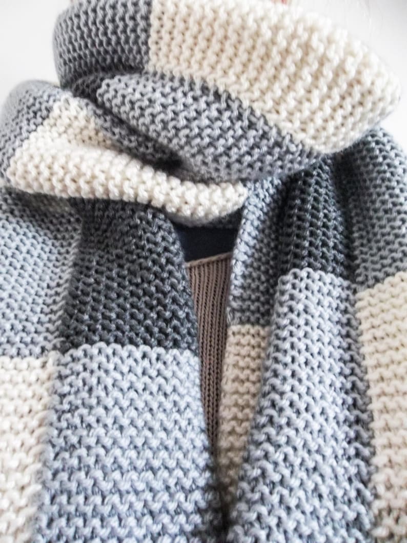 Aran Scarf Knitting Pattern. Easy to Knit. PDF Knitting Etsy UK