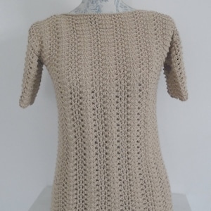 Tee Sweater Knitting Pattern. Summer Knitting Patterns. PDF Knitting Pattern