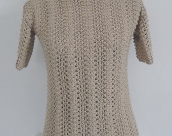 Tee Sweater Knitting Pattern. Summer Knitting Patterns. PDF Knitting Pattern