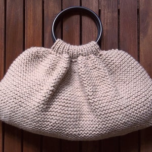 Craft Bag Knitting Pattern. PDF Knitting Pattern for Chunky Yarn.