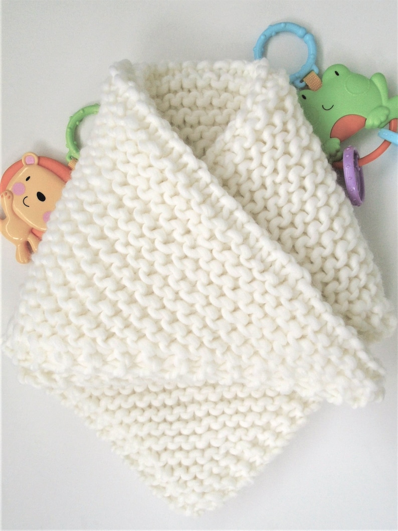 Baby Blanket Knitting Pattern. Super Chunky Yarn. PDF Knitting Pattern. image 2