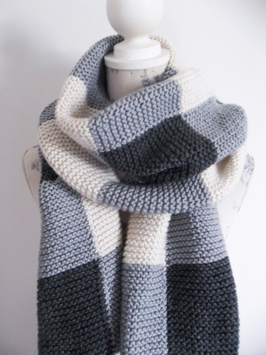 Loom Knit PATTERN With Video Tutorial Scarf With Pockets Pattern