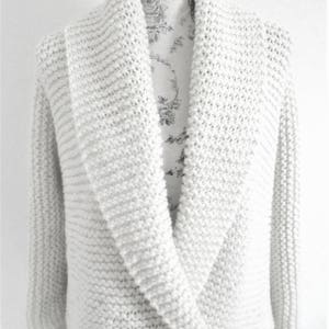 Knitting Pattern for a Chunky Cardigan. Easy knitting pattern. PDF Knitting Pattern. image 4