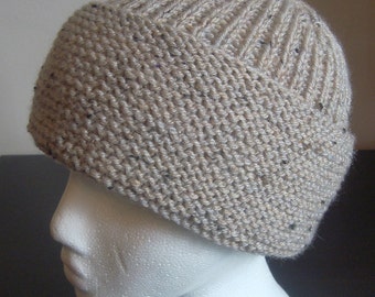 Beanie Hat. PDF Hand Knitting Pattern.