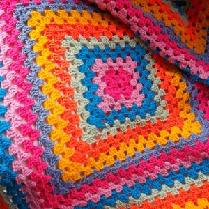 Crochet Blanket Throw Pattern. PDF Crochet Pattern.