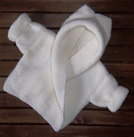 Baby Hooded Wrap Cardigan Hand Knitting Pattern. PDF. - Etsy