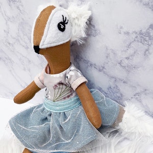 Fox Cloth Doll,  Fox Plush Toy, Handmade Fox, Fox Fabric Doll, Plush For Baby, Toddler Toy Fox, First Birthday, Christmas Gift for Child