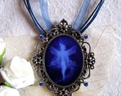 Spirit of the Night  christmas gift - fantasy jewelry, fairy necklace, fairy jewelry, enchanted wedding, mystical jewelry, art pendant