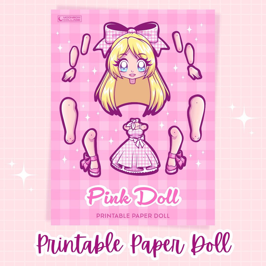 Paper Doll Articulated Printable Paper Crafts Paper Play Cut and Paper Doll Articulated Printable Paper Crafts Paper Play Cut and