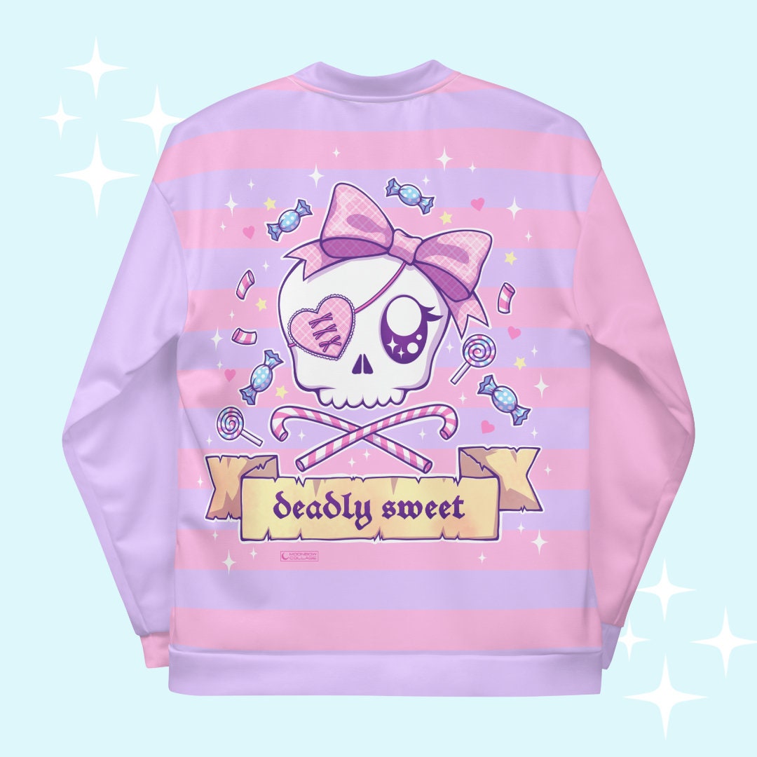Kawaii Jacket, Pastel Goth Bomber Jacket, Harajuku Jacket, Harajuku