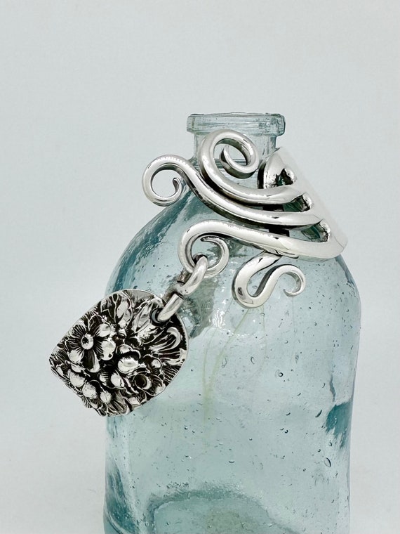 Made To Order, Sterling Silver Fork Bracelet, Toggle Clasp