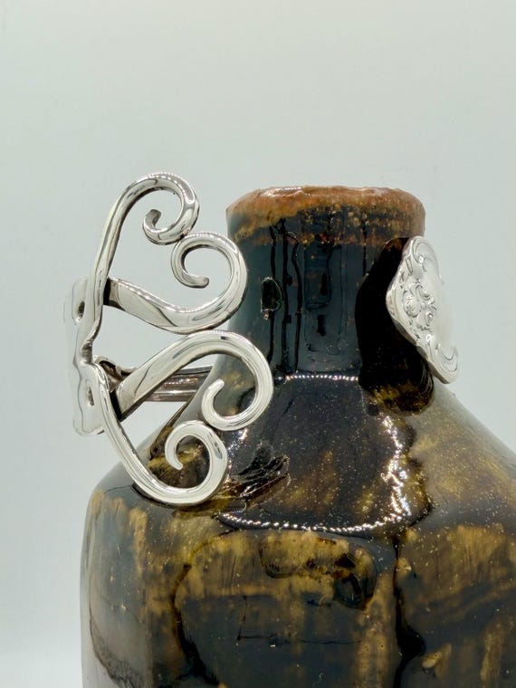 Made To Order, Sterling Silver Fork Cuff Bracelet