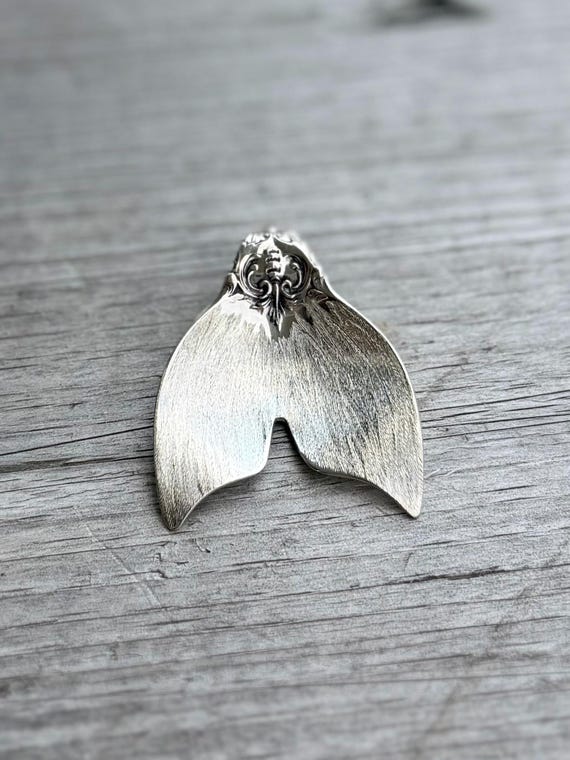 Sterling Spoon Mermaid Tail Pendant
