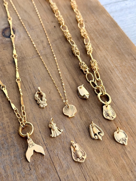 Mini Spoon Charm, 18KT Gold Vermeil