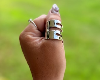 Single wrap style, Vintage Sterling Silver Silverware ring, fork ring, spoon ring