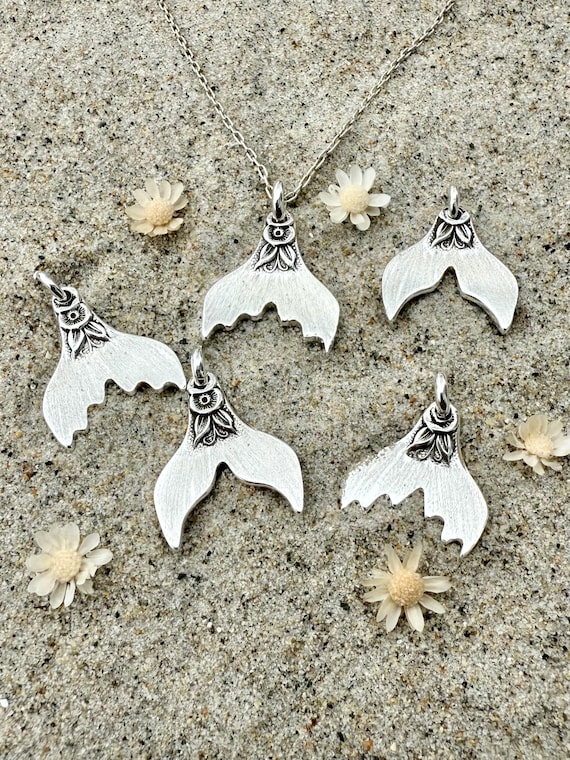 Mini, Sterling Spoon Mermaid Tail Pendant
