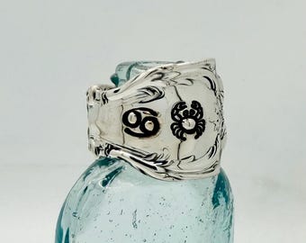 Vintage Sterling Silver Zodiac Ring