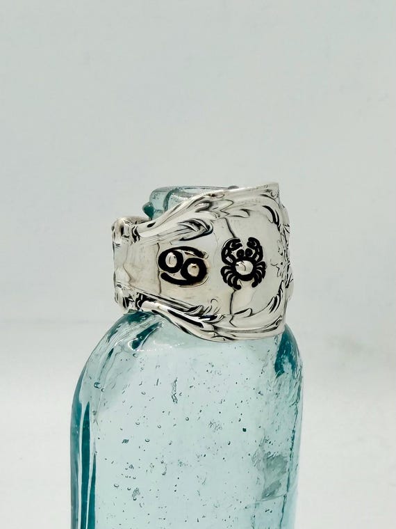 Vintage Sterling Silver Zodiac Ring
