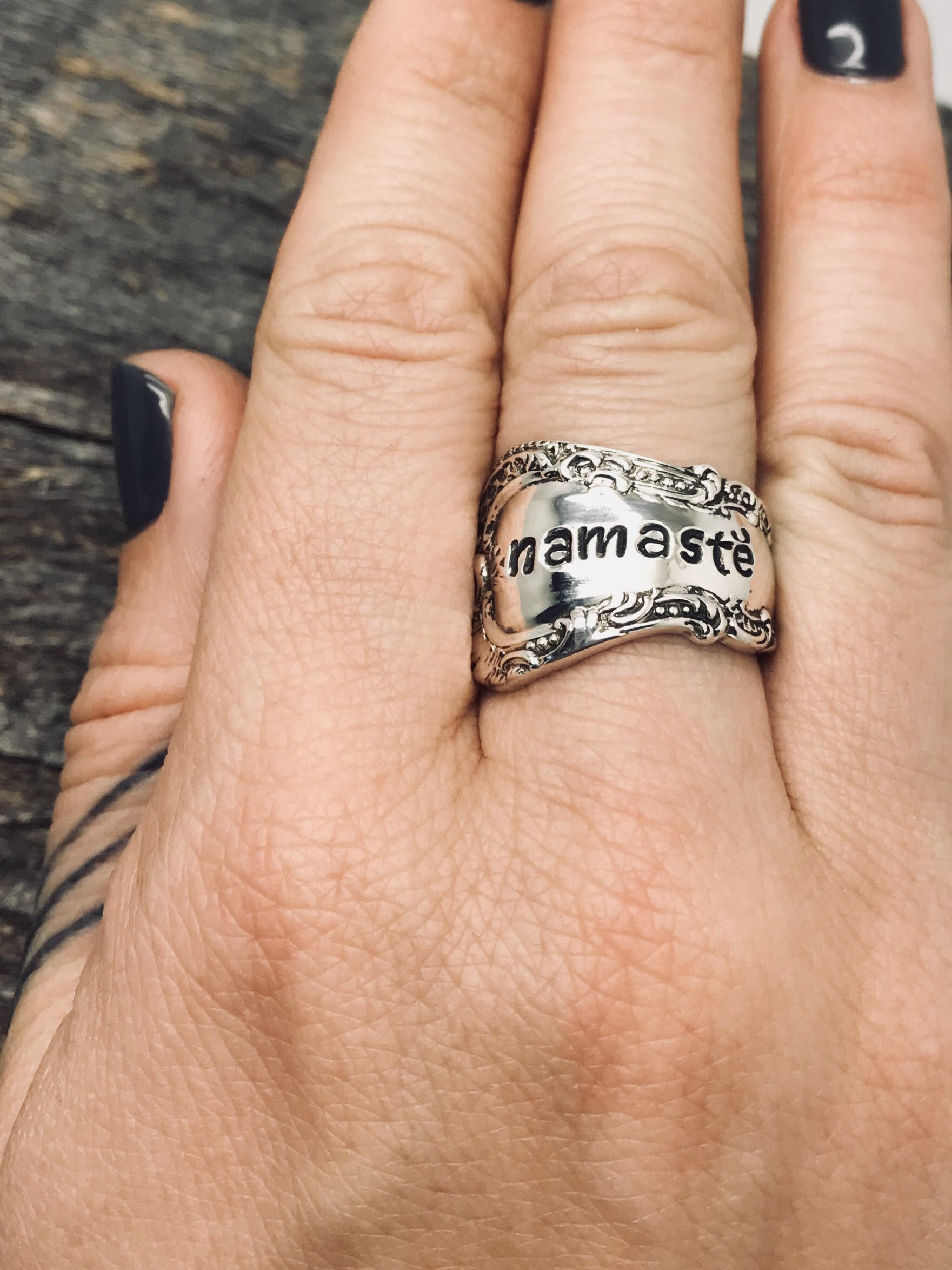 "sterling silver spoon ring"