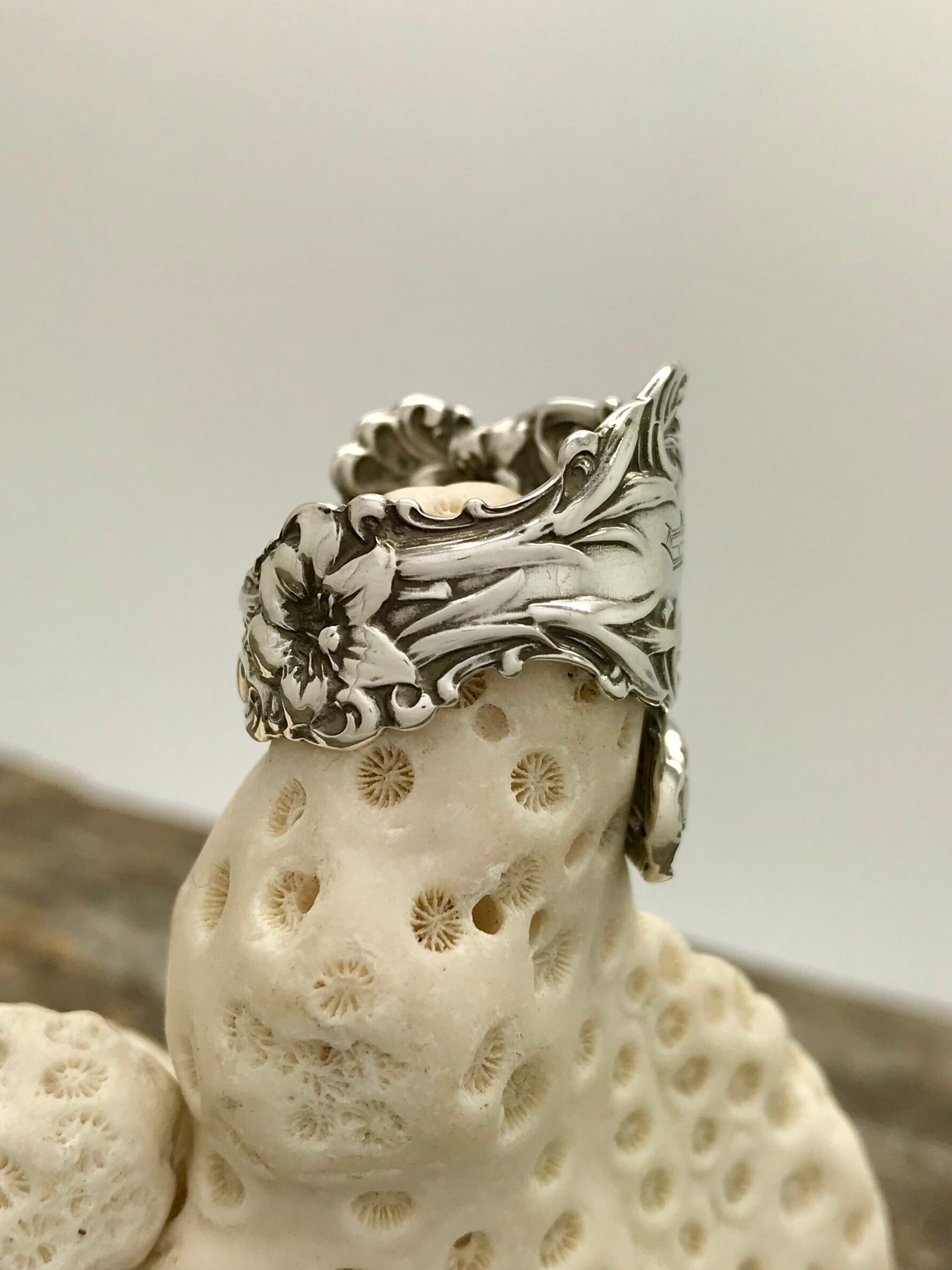 "sterling silver spoon ring"