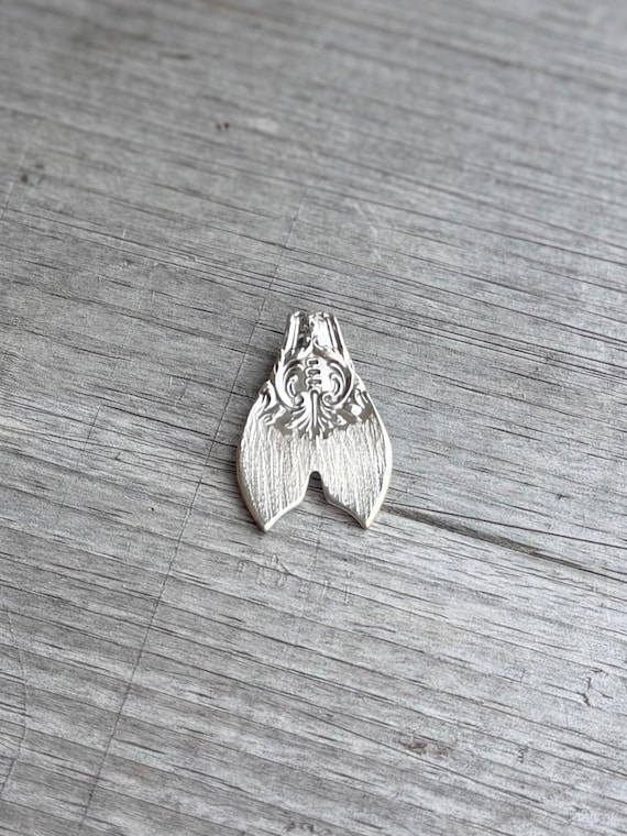 Sterling Spoon Mermaid Tail Pendant