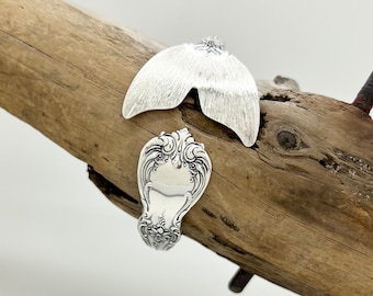 Towle Sterling Silver Mermaid Tail Spoon Cuff/Bangle Bracelet