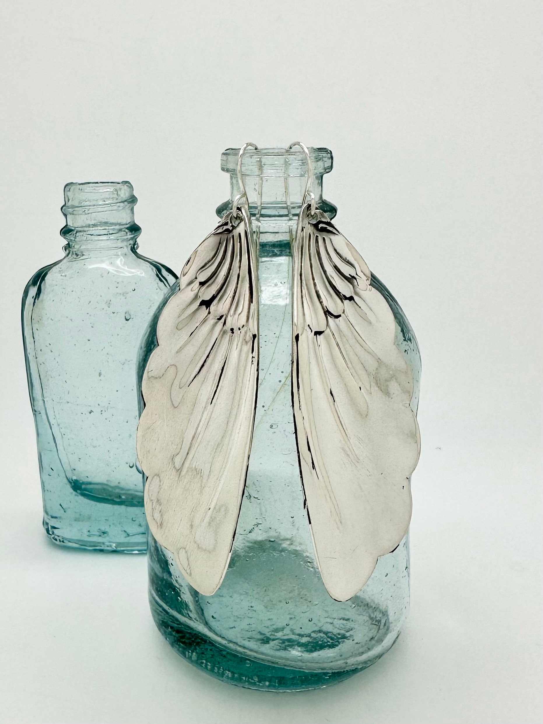 Vintage Sterling Silver Spoon Earrings