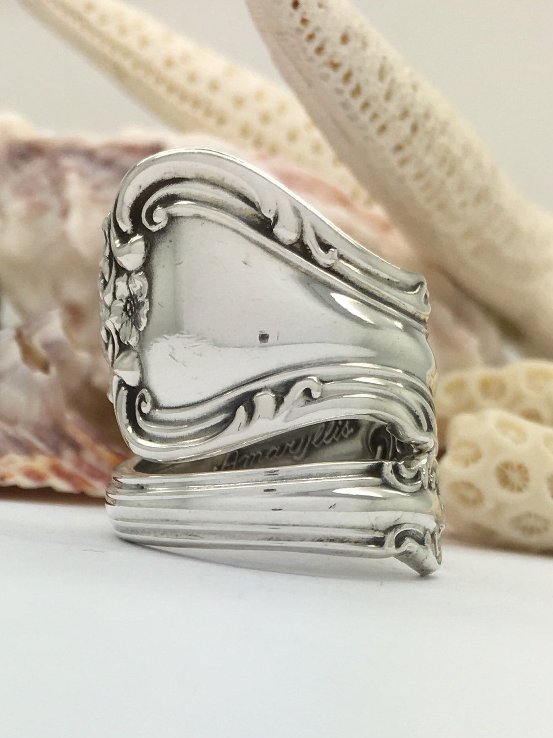 Size 8.5 Sterling Silver Spoon Ring
