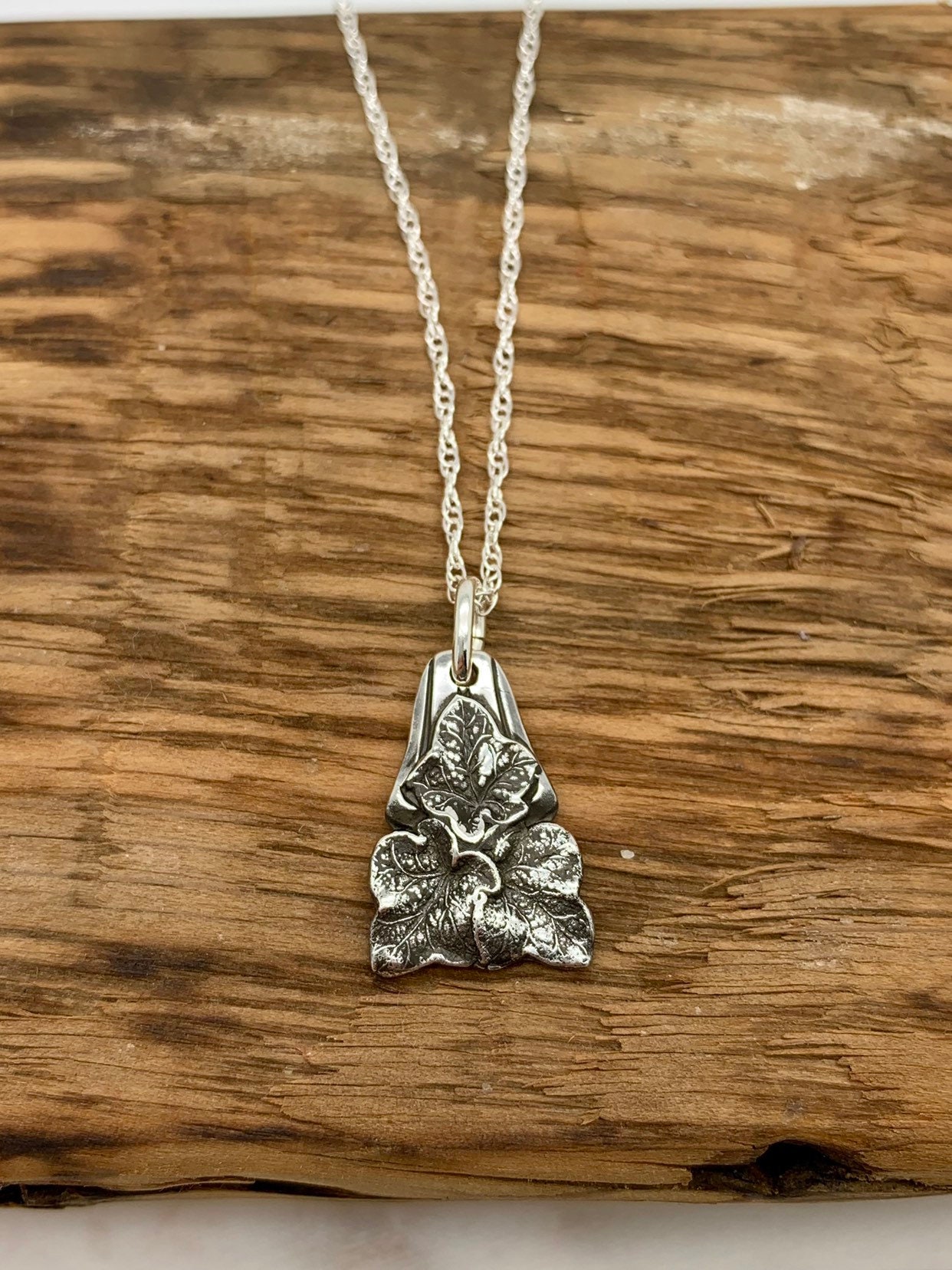Small Sterling Silver spoon necklace