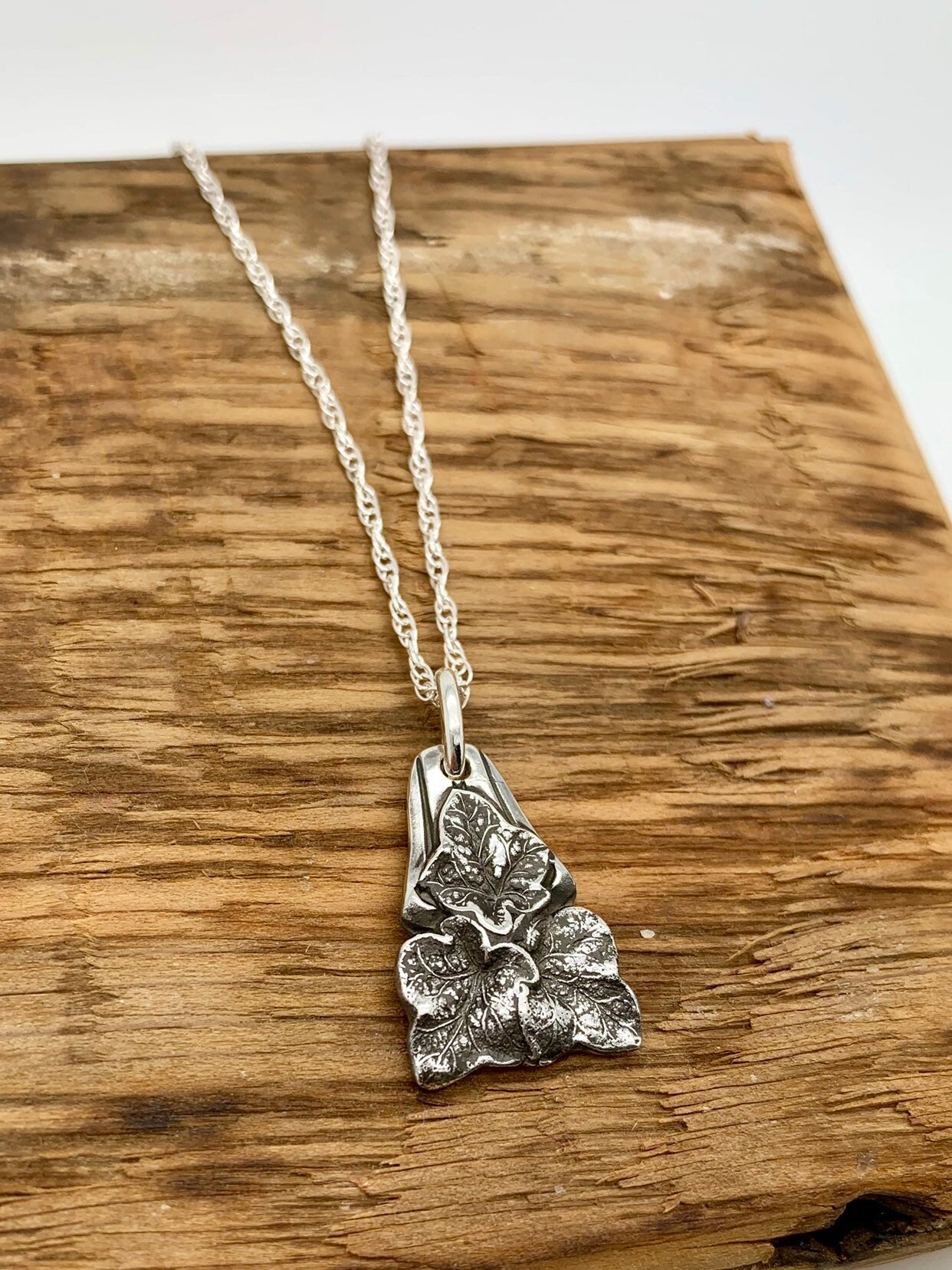 Small Sterling Silver spoon necklace