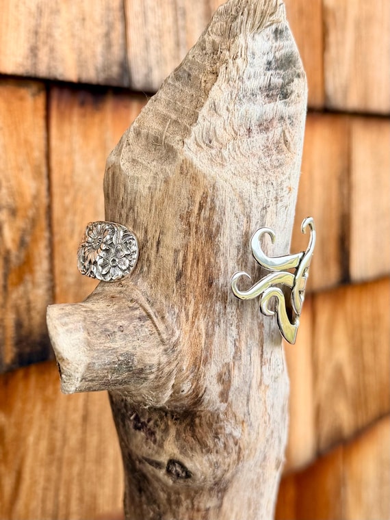 Sterling Silver Fork Cuff Bracelet
