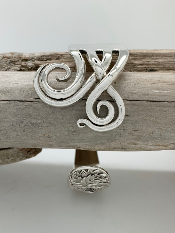 Sterling Silver Fork Cuff Bracelet