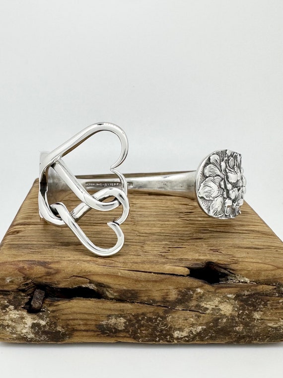 Sterling Silver Fork Cuff Bracelet