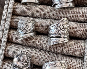 Spoon Rings, Various Patterns and Sizes