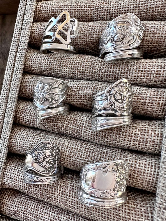 Spoon Rings, Various Patterns and Sizes