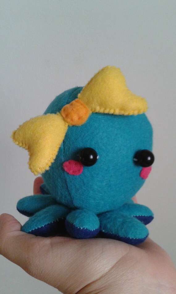 Octopus Plush Choose Colors Cute Baby Octopus Plushie Etsy