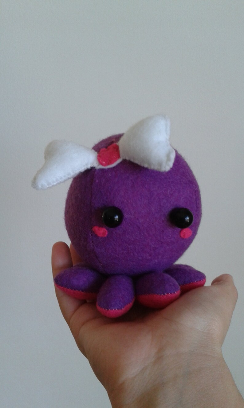 Octopus Plush Choose Colors Cute Baby Octopus Plushie Etsy
