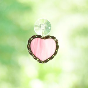 Heart Stained Glass Sun-Catcher ~ Small and Large Size